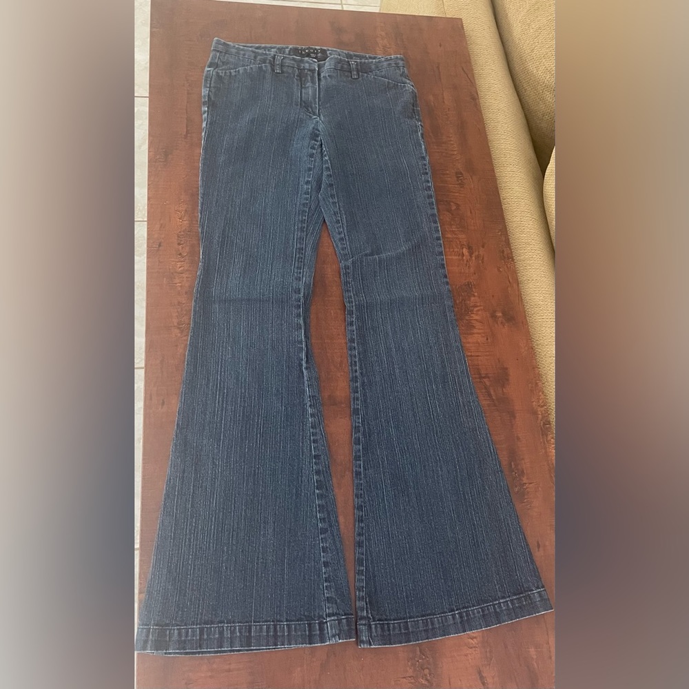 Theory low rise flare jeans • size 0 (fits larger) • new condition